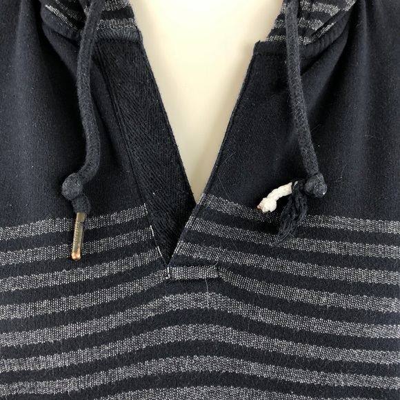 Armani Exchange Striped V-Neck Pull Over Hoodie - Picture 4 of 6
